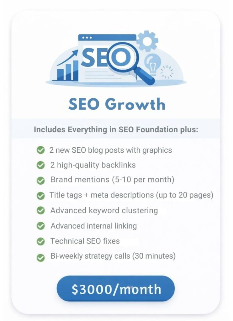 SEO package for medium sized businesses for growth