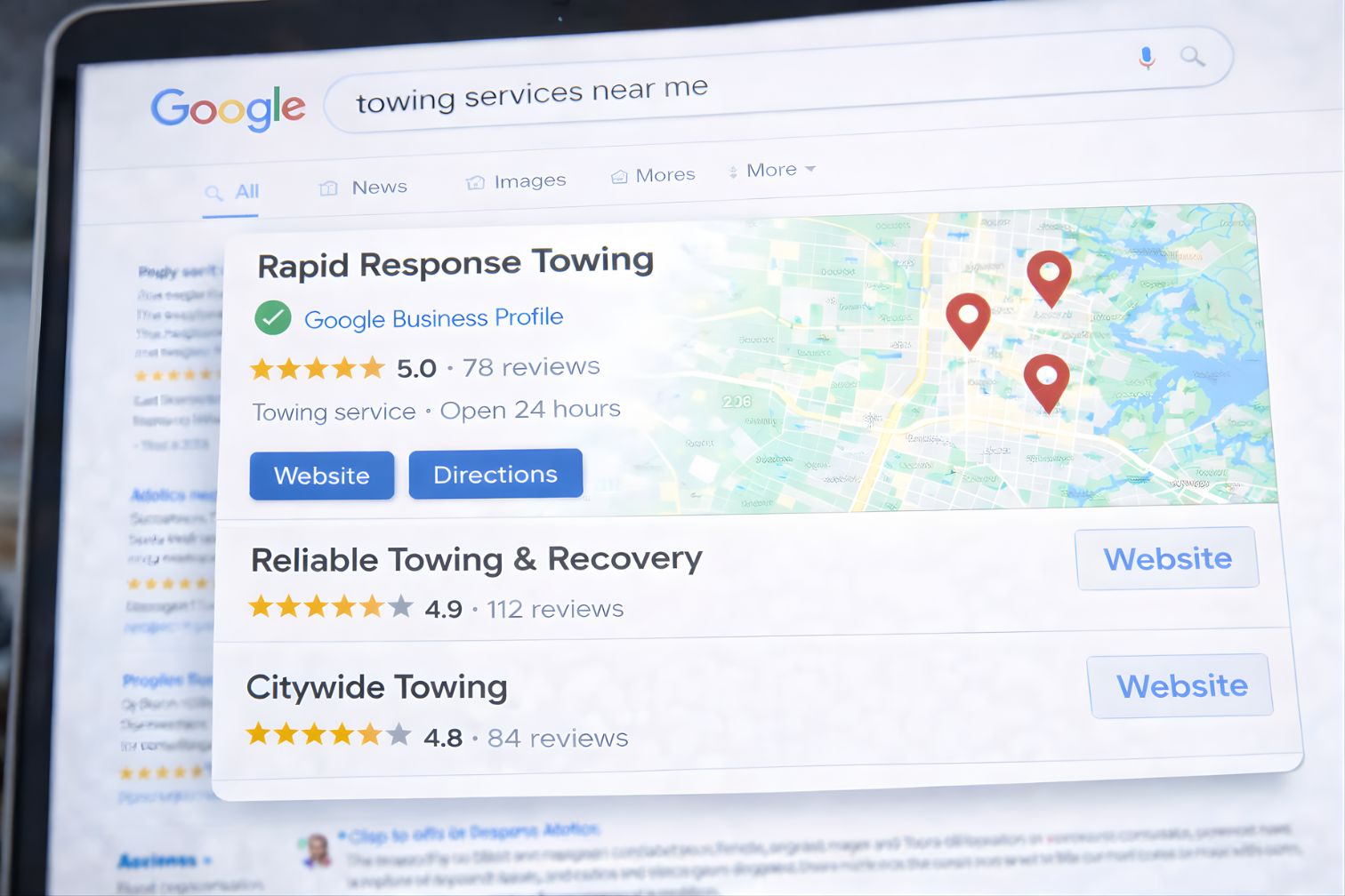 SEO for towing services